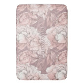Aangepaste naam Bloemen Patroon Badmat (Voorkant Verticaal)