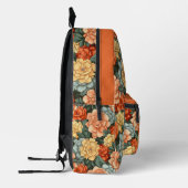 Aangepaste naam Bloemen Patroon Bedrukte Rugzak (Links)