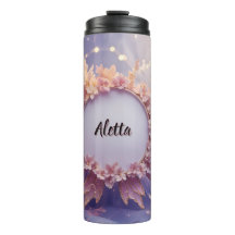Aangepaste Naam Bloemenfee Thema: Thermische Tumbl