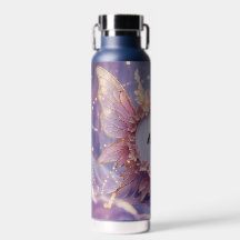 Aangepaste Naam Bloemenfee Thema: Waterfles