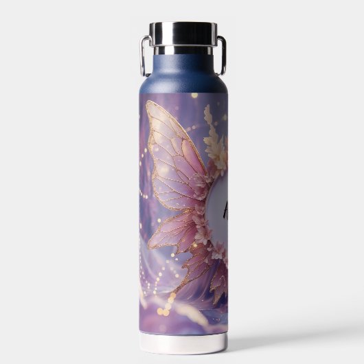 Aangepaste Naam Bloemenfee Thema: Waterfles (Voorkant)