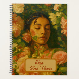 Aangepaste naam bloemenplanner planner