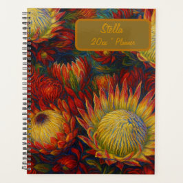 Aangepaste naam bloemenplanner planner