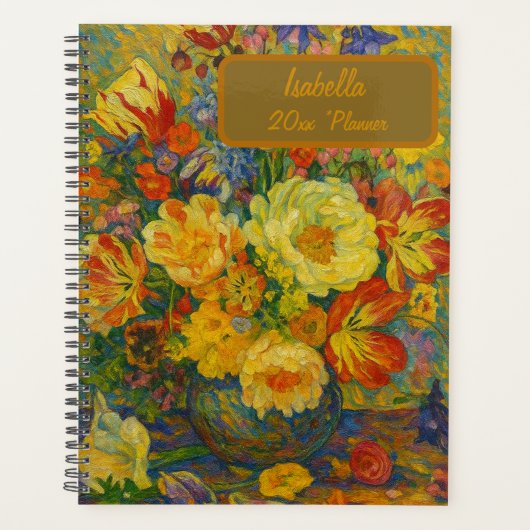 Aangepaste naam bloemenplanner planner (Voorkant)