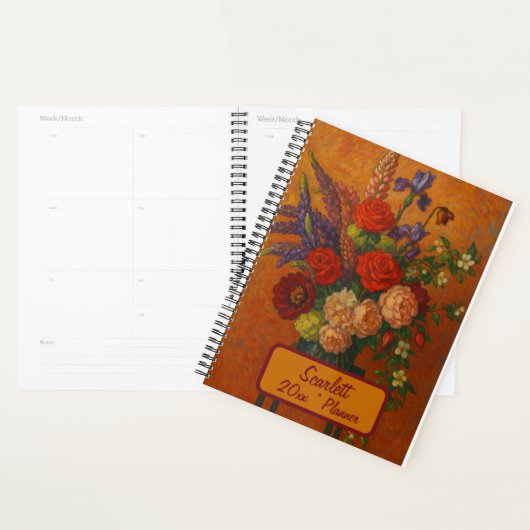 Aangepaste naam  bloemenplanner planner (Display)