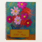 Aangepaste naam bloemenplanner planner (Voorkant)