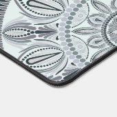 Aangepaste Naam Bloemharmonie Grijs Monotone Manda Bureaumat (Hoek)