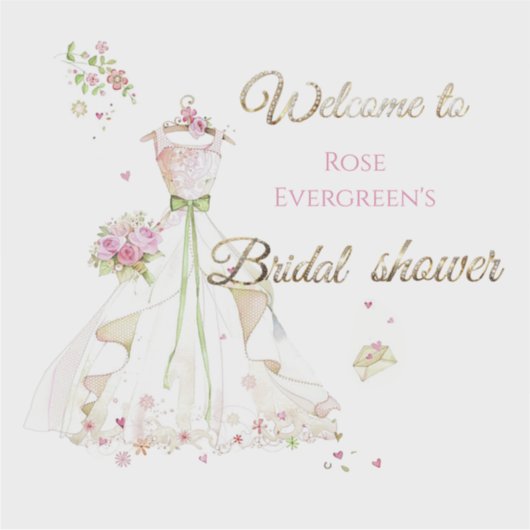 Aangepaste naam Blozende Bruid in Bloei Bruid om t Sticker (Voorkant)