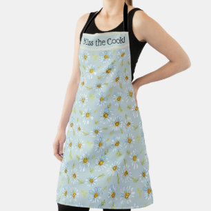 Aangepaste naam Blue Daisy Schort