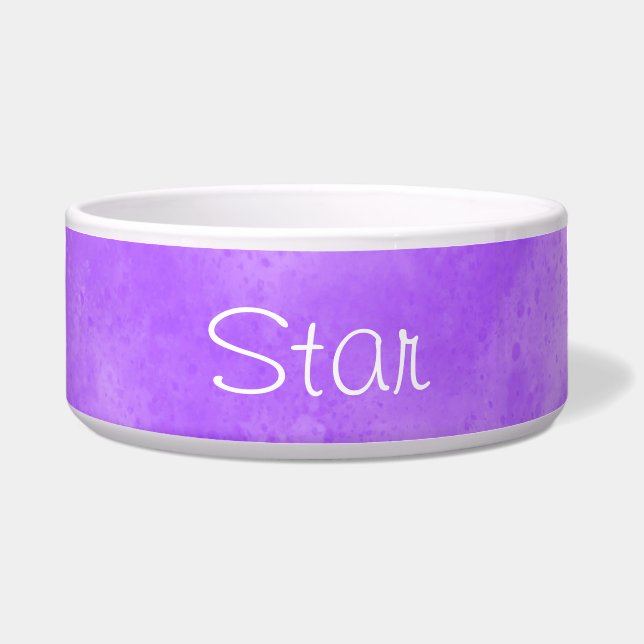 Aangepaste naam Blueberry Clouds Pet Bowl Voerbakje (Voorkant)