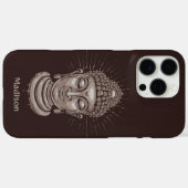 Aangepaste Naam Boeddha Illustratie telefoonhoesje Case-Mate iPhone Case (Achterkant (horizontaal))