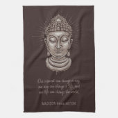 Aangepaste naam Boeddha Quote Theedoek (Verticaal)