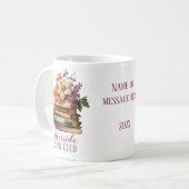 Aangepaste naam boekenclub koffiemok (Voorkant links)