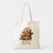 Aangepaste naam boekenclub tote bag (Achterkant)