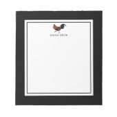 Aangepaste naam Boerderij Haan Kip Notitieblok (Voorkant)