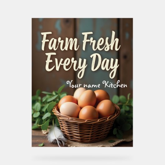 Aangepaste Naam Boerderij Keuken Decor (Voorkant)