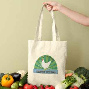 Aangepaste naam Boerderij Verse eieren  Sign Kijk  Tote Bag