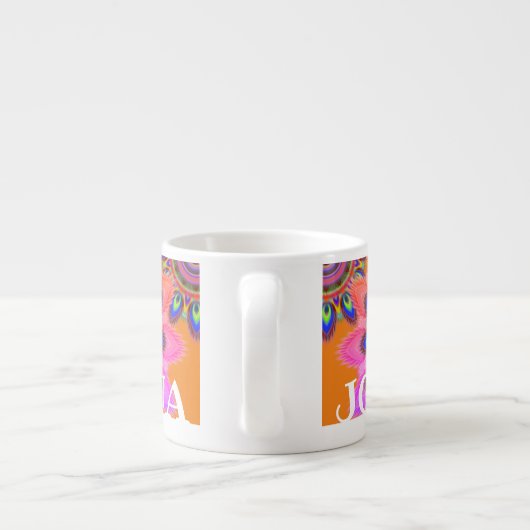 Aangepaste naam BOHO espresso koffie mok (Achterkant)