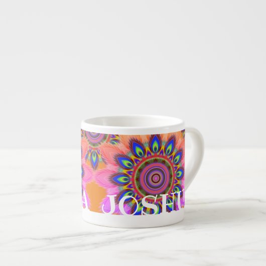 Aangepaste naam BOHO espresso koffie mok (Voorkant rechts)
