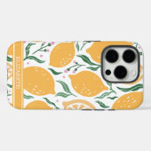 Aangepaste naam Boho Hand getrokken citroen Case-Mate iPhone Case (Achterkant (horizontaal))
