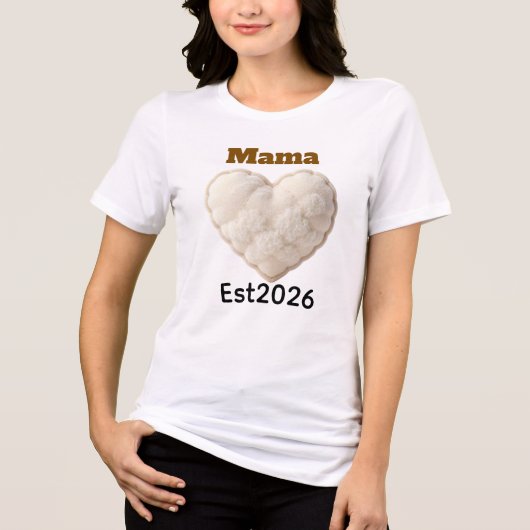 Aangepaste naam Boho Hart t.sh - Minimalistische k Tri-Blend Shirt (Voorkant)