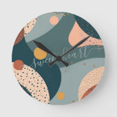 Aangepaste naam Boho Ronde Klok (Voorkant)