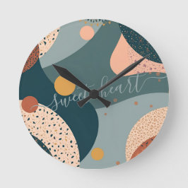 Aangepaste naam Boho Ronde Klok