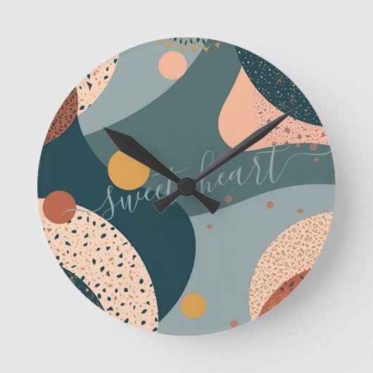 Aangepaste naam Boho Ronde Klok (Voorkant)