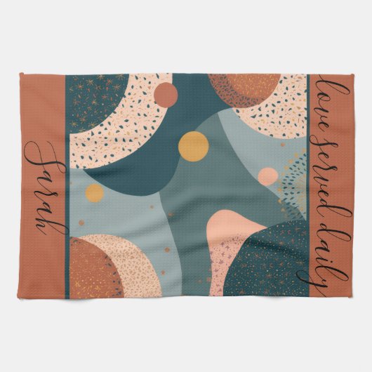 Aangepaste naam Boho Theedoek (Horizontaal)