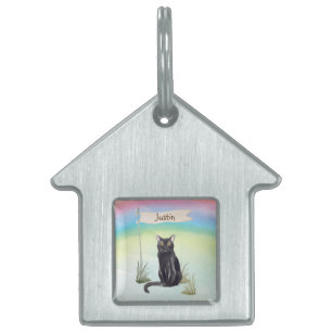 Aangepaste naam bombay Cat Pet Huisdieren Naamplaatje