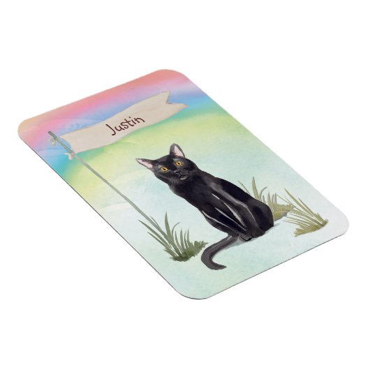 Aangepaste naam bombay Cat Pet Magneet (Rechterzijde)