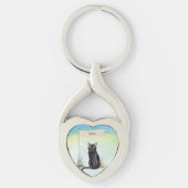 Aangepaste naam bombay Cat Pet Sleutelhanger (Voorkant)