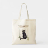 Aangepaste naam bombay Cat Pet Tote Bag (Achterkant)