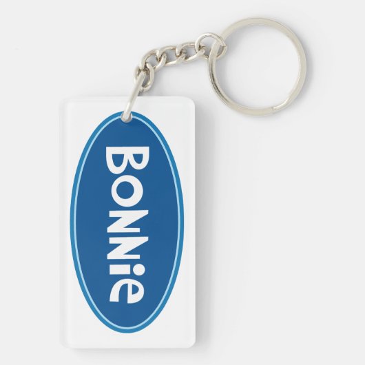 Aangepaste naam "Bonnie" Sleutelhanger (achterkant)