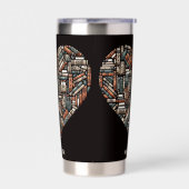 Aangepaste naam Book Lover's Geïsoleerde Drinkbeker (Links)