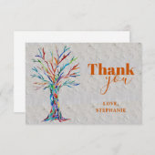 Aangepaste naam: Boom van leven Rust Hartelijk dan Bedankkaart (Voorkant / Achterkant)