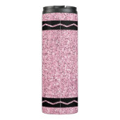 Aangepaste Naam Bord Roze Glitter Crayon Drink Tum Thermosbeker (Achterkant)