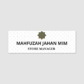 Aangepaste naam Borden | Magnetische Labels en bad Naamplaatje (Voorkant)