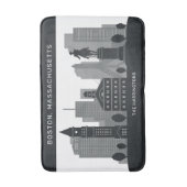 Aangepaste naam Boston Massachusetts Badmat (Voorkant Verticaal)