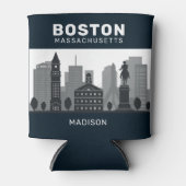 Aangepaste naam Boston Massachusetts Blikjeskoeler (Voorkant)