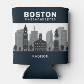 Aangepaste naam Boston Massachusetts Blikjeskoeler (Achterkant)