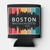 Aangepaste naam Boston Massachusetts Blikjeskoeler (Achterkant)