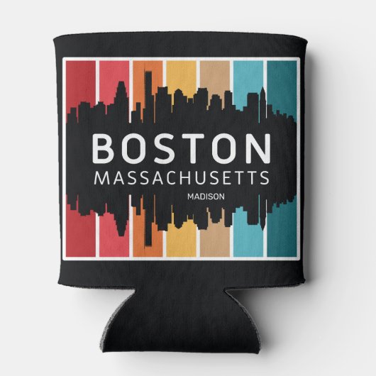 Aangepaste naam Boston Massachusetts Blikjeskoeler (Achterkant)