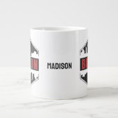 Aangepaste naam Boston Massachusetts Grote Koffiekop (Voorkant)