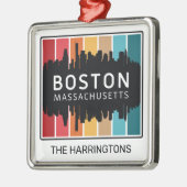 Aangepaste naam Boston Massachusetts Metalen Ornament (Links)