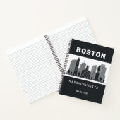 Aangepaste naam Boston Massachusetts Notitieboek (Binnen)