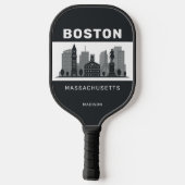 Aangepaste naam Boston Massachusetts Pickleball Paddle (Achterkant)