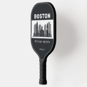 Aangepaste naam Boston Massachusetts Pickleball Paddle (Links)