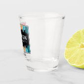 Aangepaste naam Boston Massachusetts Shot Glas (Rechts)