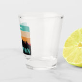 Aangepaste naam Boston Massachusetts Shot Glas (Rechts)